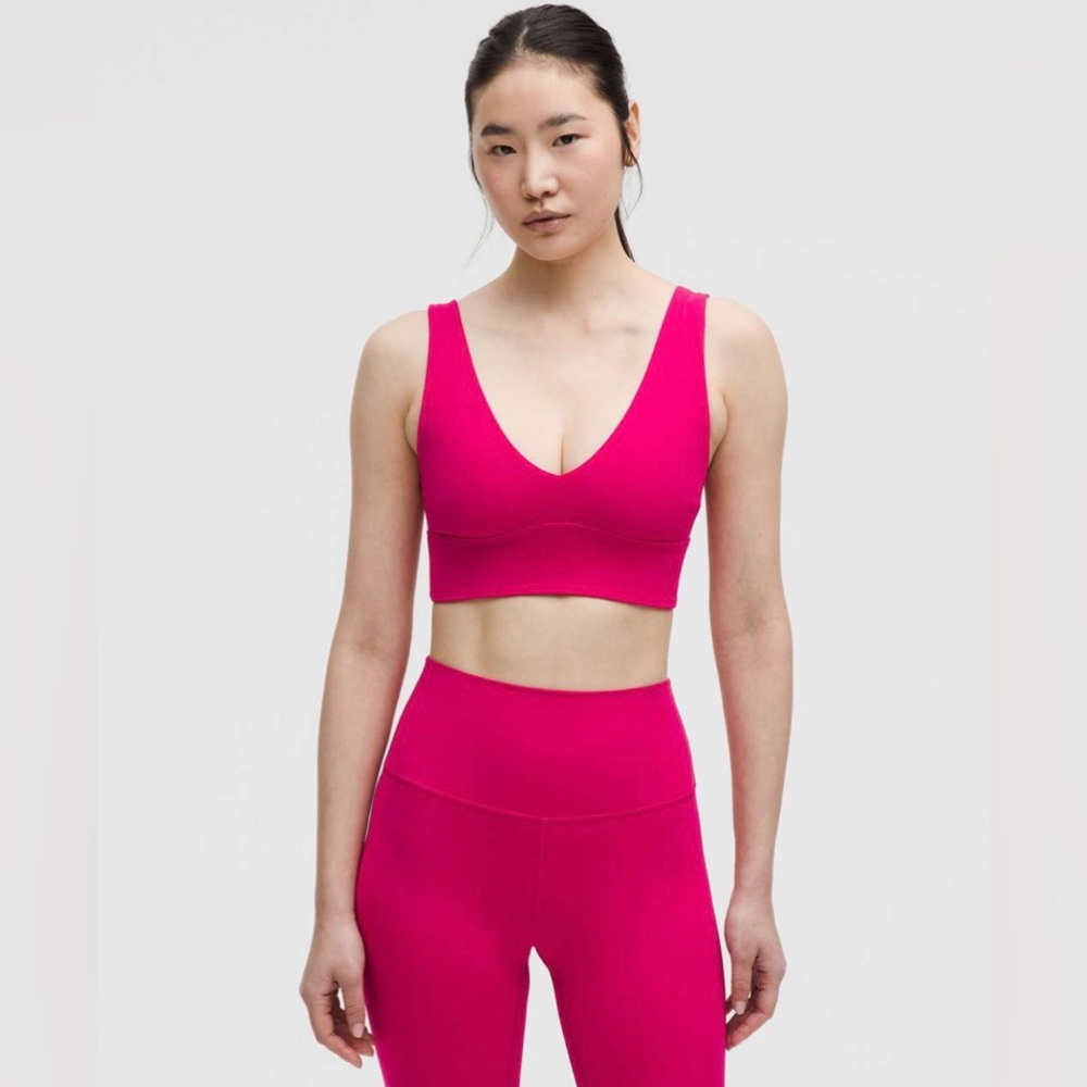 Lululemon Align V-Neck Bra *Light Support, C/D Cup Size 10 in Passionate